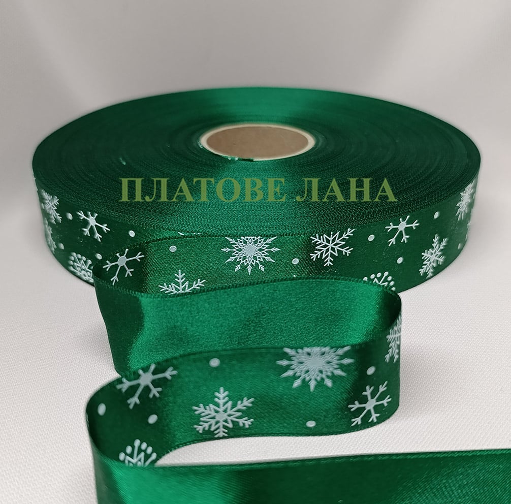 koledno-zeleno koledna-lenta-saten-3-sm