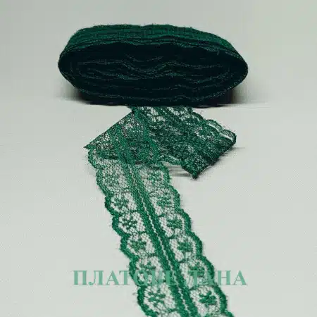 dantela-neelastichna-tymno-zeleno