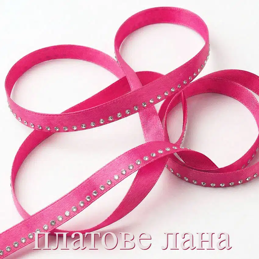 lenta-saten-s-kamani-rozovo lenta-saten-s-kamani-rozovo